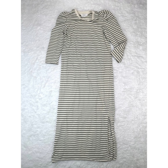Pomander Place Olive Stripe Vesty Maxi Dress Striped Womens Size Medium - Picture 1 of 3